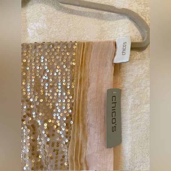 NWT Chicos Sequin Scarf - Picture 2 of 4